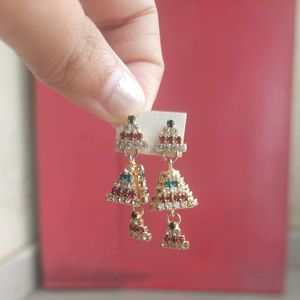 Set Of 2 Ethnic Drop Earrings