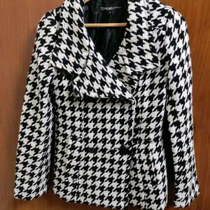 Black & White Winter Jacket Blazer