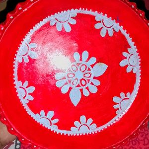 Design On Clay Plate