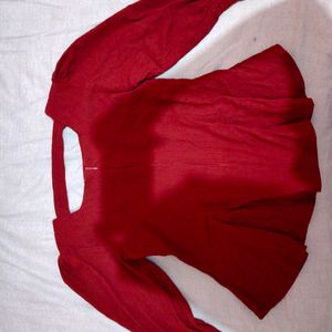 Red party top