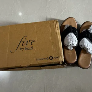 PriceDrop Five By Inc Black Wedges Size UK4/Euro 3