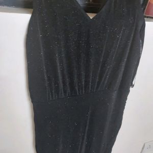 Forever New Part Wear Shimmer Black Dress