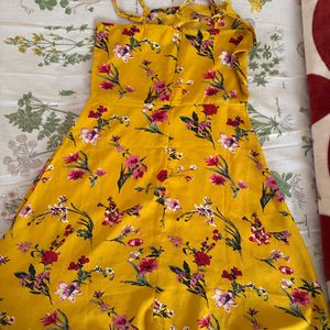 Yellow Flare Dress