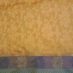 Kanchipuram Light Weight Jaquard Print Silk Saree