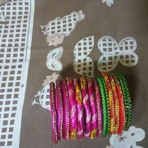 Mix Leha Bangle In Very High Discount