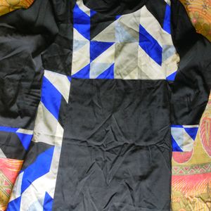 Brand New Colorblock Black Kurti