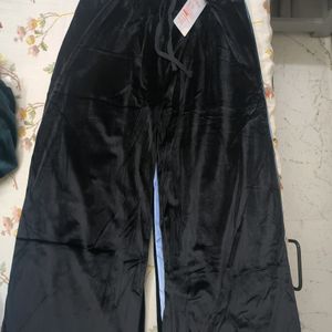 Black Velvet Pants NEW