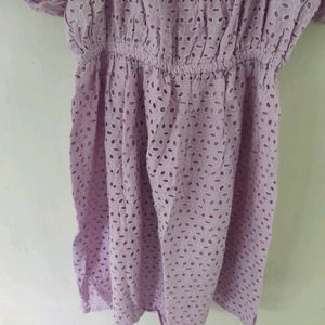 Lavender Colour Dress