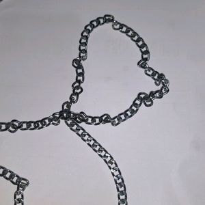 Silver Metal Chains ×2