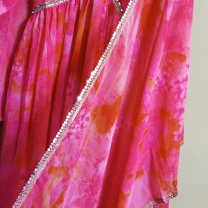 New/Unused Aaliya Cut Gown With Dupatta