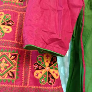 Pink green festival navratri Garba Dance patiala