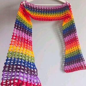 Rainbow 🌈 Crochet Shrug Sleeves