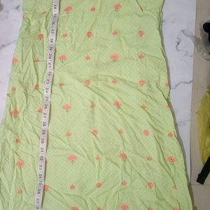 Florescent Green Aline Maxi