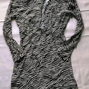 Zebra Print Bodycon Dress