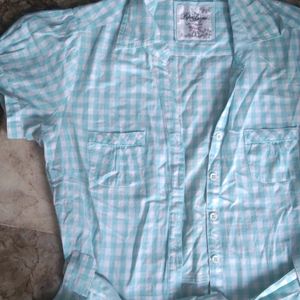 PEPE jeans check shirt Top with Belt M size