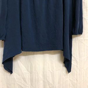 Iris Blue Long Sleeve Top