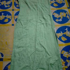 Green Kurti With Different Neck Design