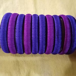 10 Colour Full Thread Bangles Set