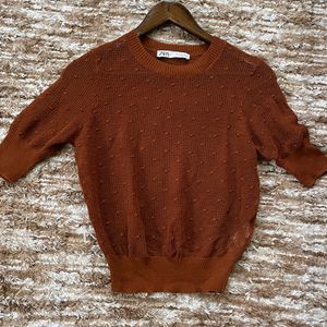 Zara Rust Colour Top