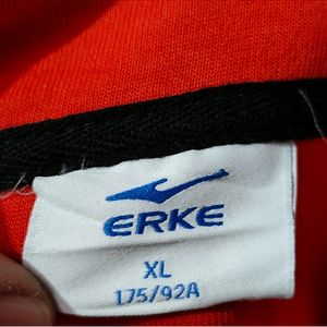 Erke zipper sweatshirt red size XL