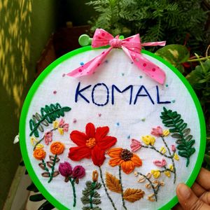 customized name hoop