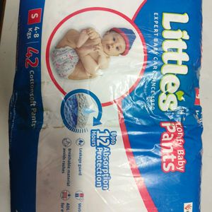 Littles Comfy Baby Diapers Small 4-8 Kgs 42 Pieces