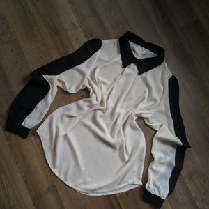 Chiffon Long Sleeve Thrifted Top