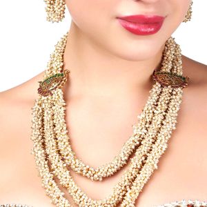 3 Layer Long Moti Nacklace