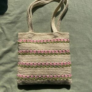 Crochet Tulip Tote Bag🌷