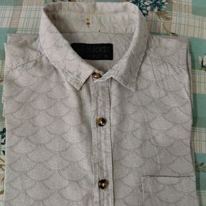 White Printed Shirt