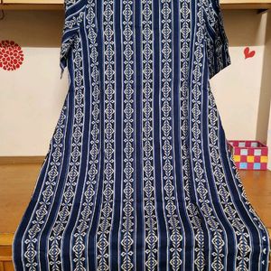 Indigo Print Kurta