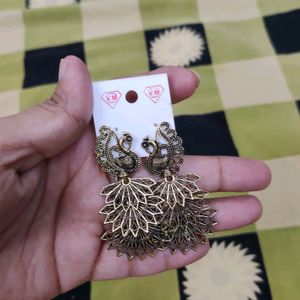 Beautiful 😍 🦚 Peacock Design Earrings