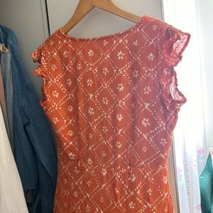 Tangerine Boho Dress From Canada