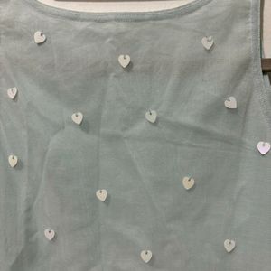 CUTE HEART SEQUIN TUNIC