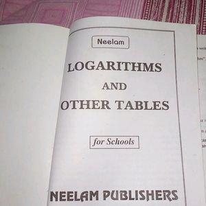 Logarithmic And Other Tables