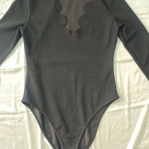 Detailed neck Bodysuit