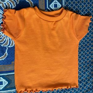 Orange Crop Top