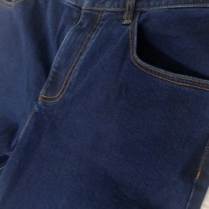 cotton denim straight fit jeans