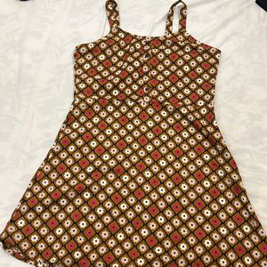 Patterned Mini Dress