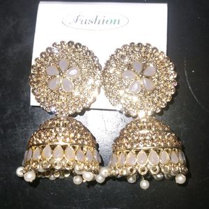 Golden Heavy Jhumka