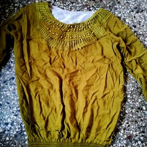 Women's Olive Color Top