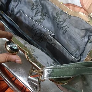 Silver Colour Party Handbag