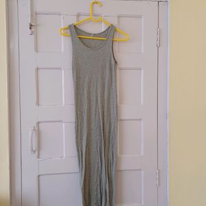 Grey Bodycon Midi Dress