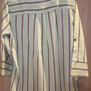 Lime Green Stripe Tunic