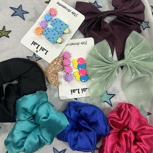 Combo Of 9 Hair Accessories