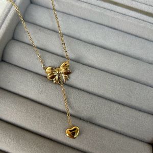 Bow Heart Neck Chain