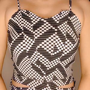 Zebra Print Crop Top