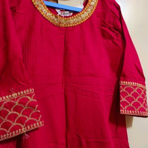 Magenta Anarkali Totally New Kurti