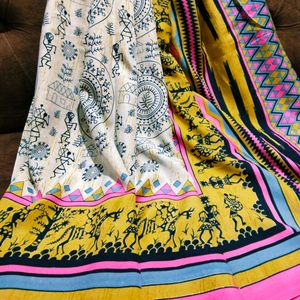 Warli Print Saree