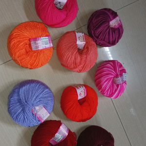 Set Of 9 Wool